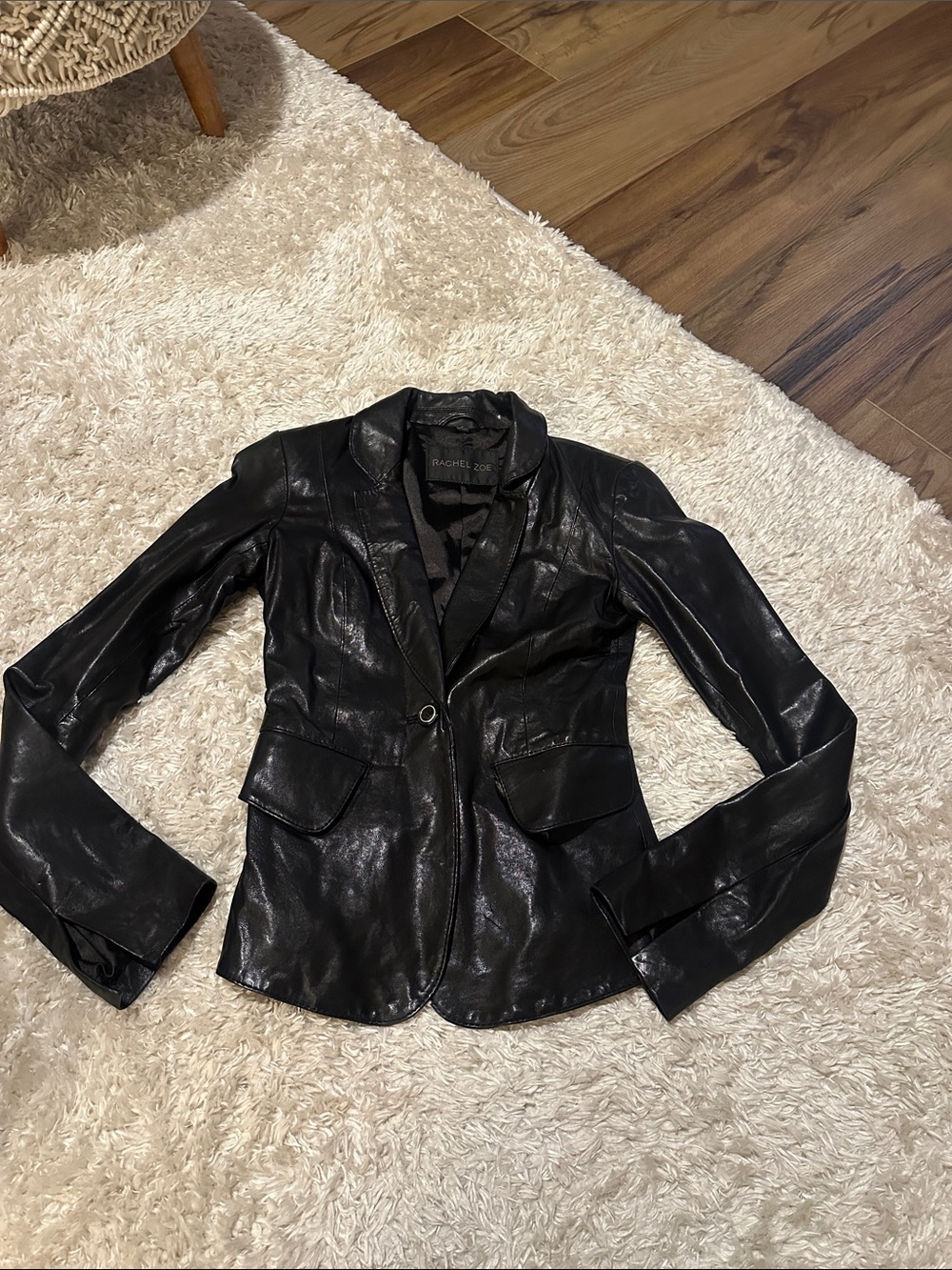 Rachel Zoe black Leather Jacket